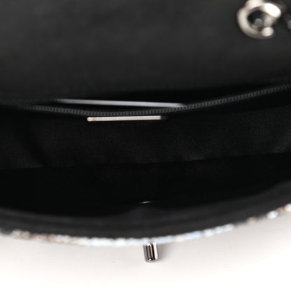 Chanel Suede Crystal Mini Rectangular Flap Grey Black Multicolor 5 of 11