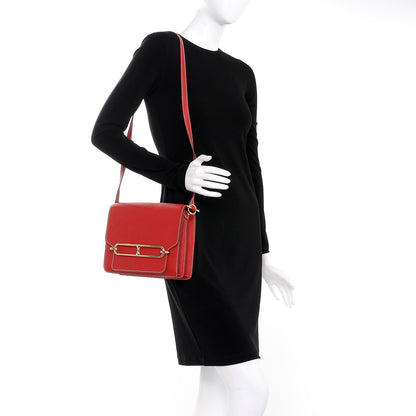 Hermes Taurillon Clemence Sac Roulis 23 Rouge Casaque 2 of 9