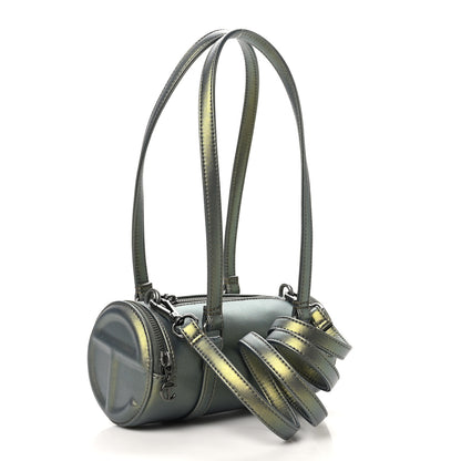 Telfar Metallic Vegan Leather Small Duffle Acid 3 of 10