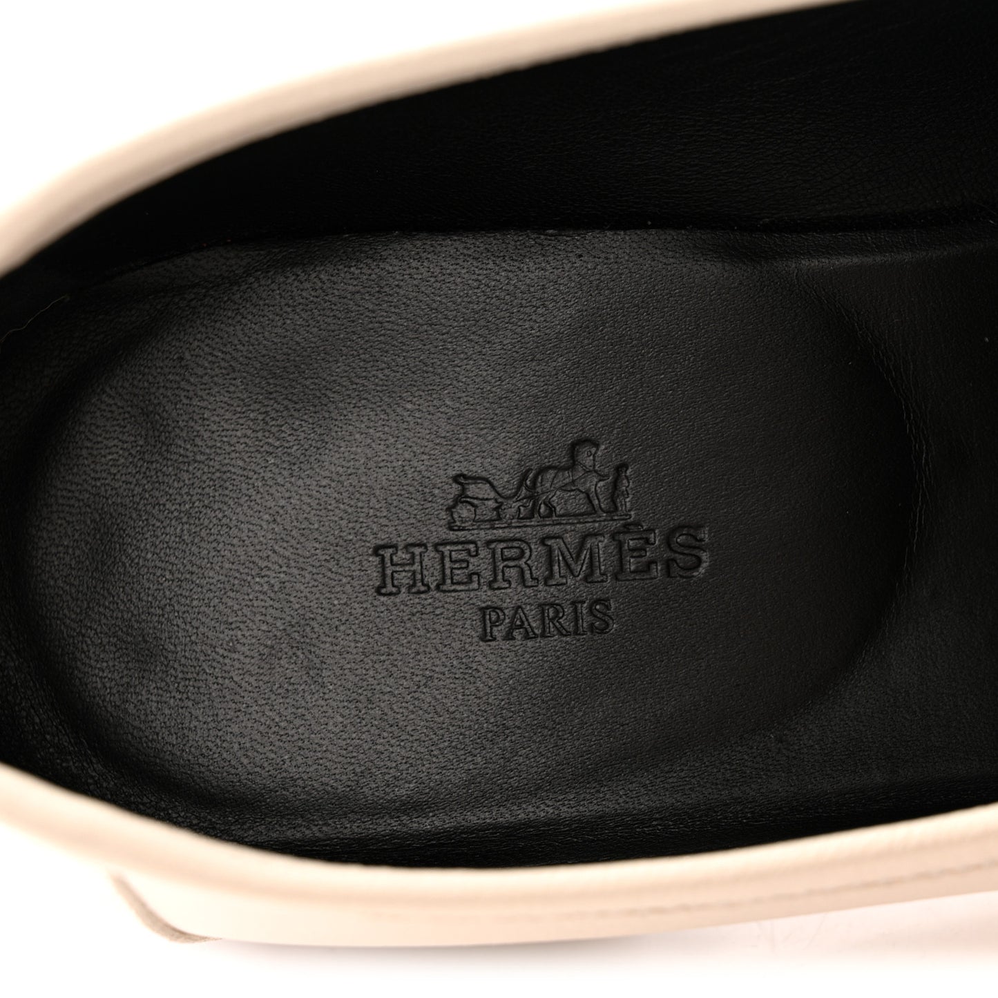 Calfskin Womens Paris Loafers 37 White