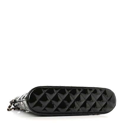 Chanel Patent Quilted Shiny Coco Small Shopping Bag Black 4 of 11