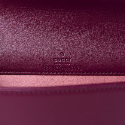 Gucci Velvet Matelasse GG Marmont Mini Bag Fuchsia Violet Cyclamen 10 of 12