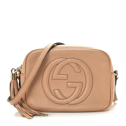 Gucci Pebbled Calfskin Small Soho Disco Bag Camelia 1 of 10