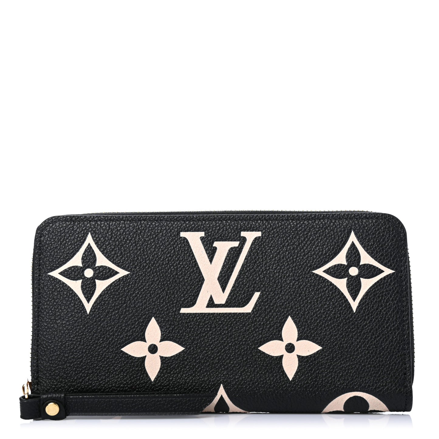 Empreinte Monogram Giant Zippy Wallet Black Beige