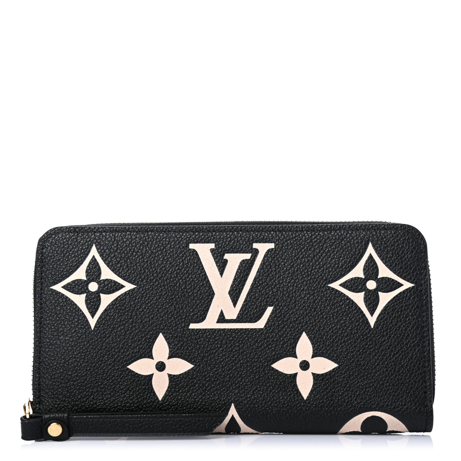 Louis Vuitton Empreinte Monogram Giant Zippy Wallet Black Beige 1 of 4