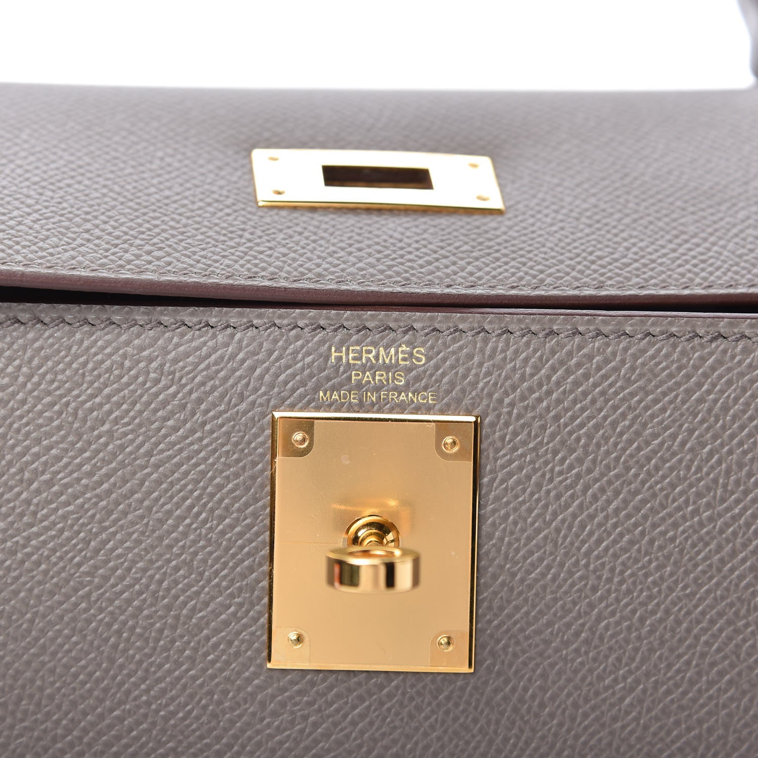Hermes Epsom Kelly Sellier 28 Etain 8 of 11