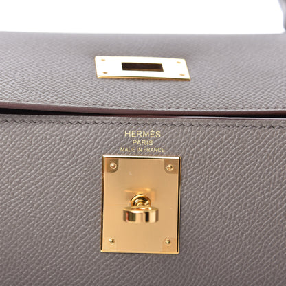 Hermes Epsom Kelly Sellier 28 Etain 8 of 11