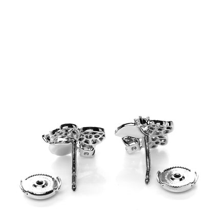 Tiffany Platinum Diamond Paper Flowers Cluster Earrings 4 of 5