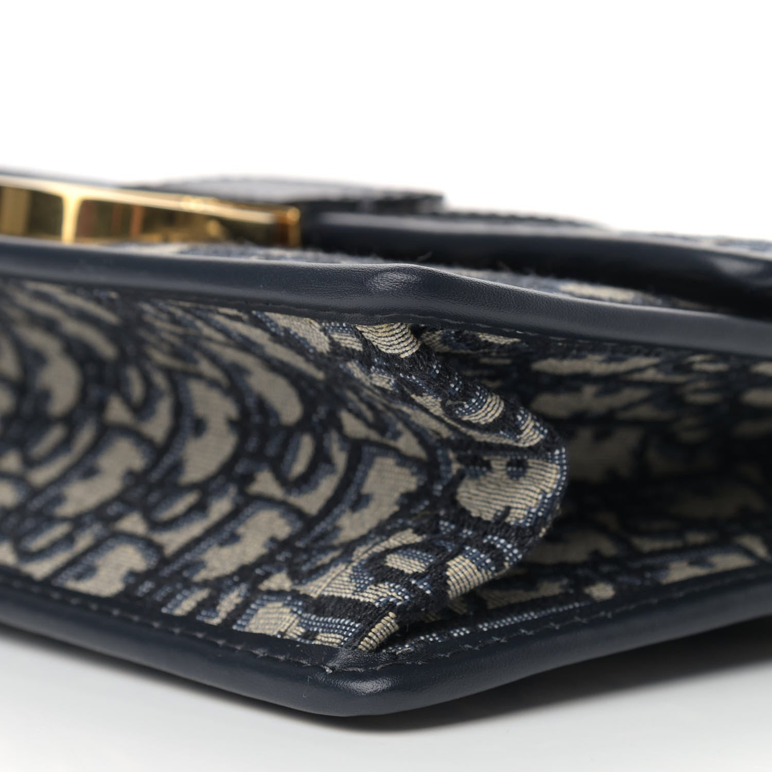 Christian Dior Oblique 30 Montaigne Chain Flap Bag Blue 9 of 10