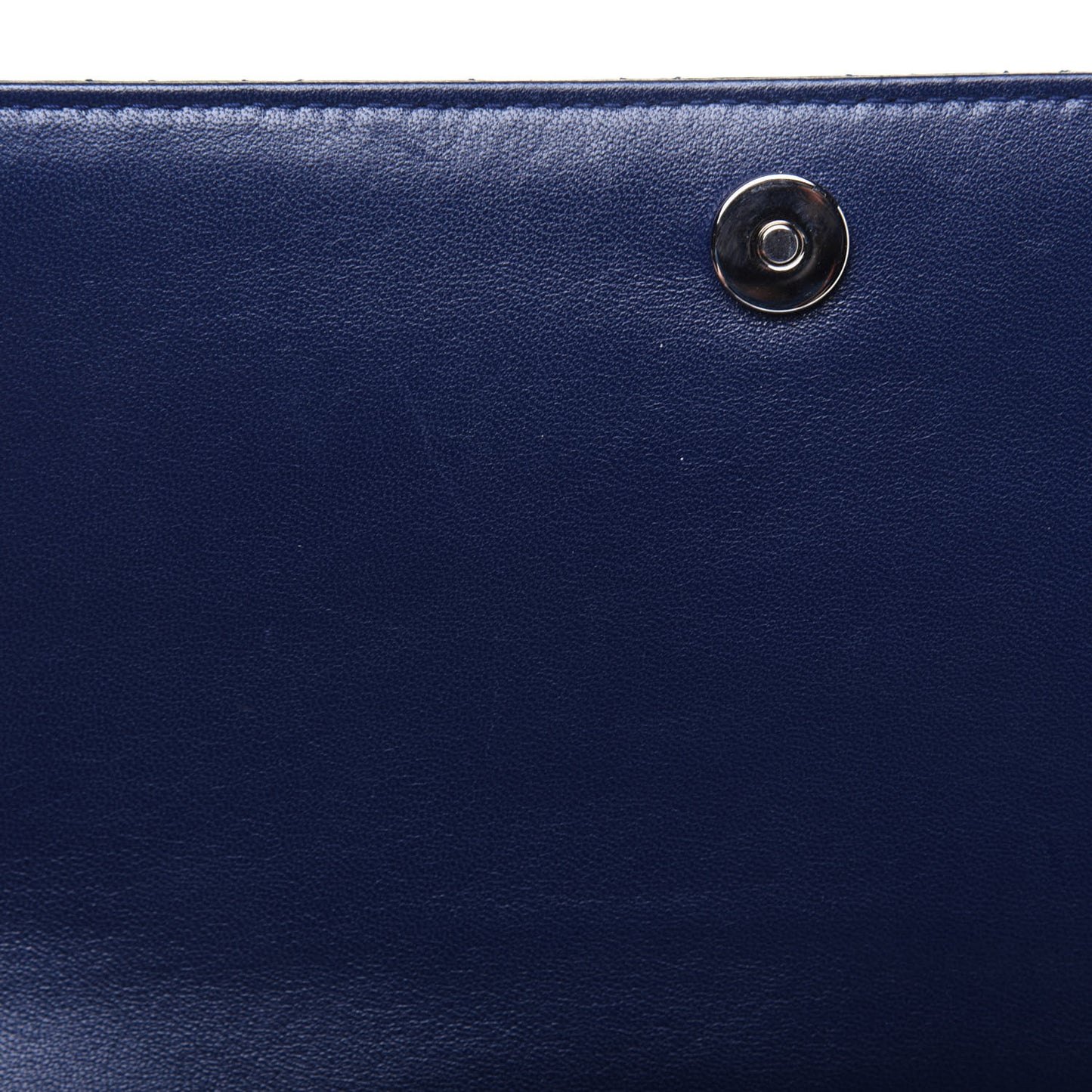 Patent Cannage Lady Dior Convertible Clutch Navy Blue