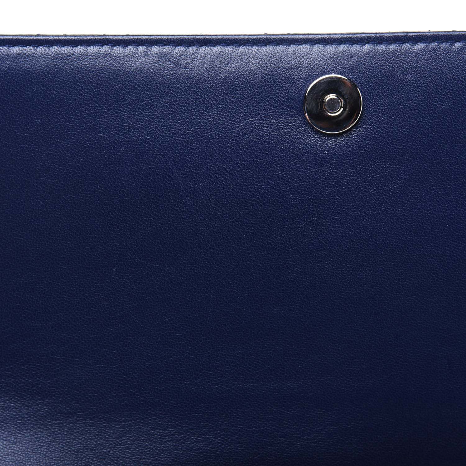 Christian Dior Patent Cannage Lady Dior Convertible Clutch Navy Blue 9 of 14
