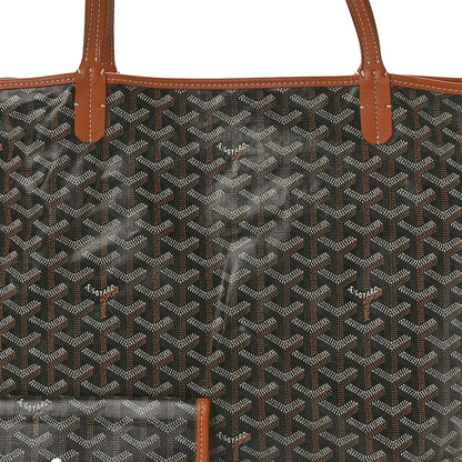 Goyard Goyardine Saint Louis GM Black Gold 8 of 10
