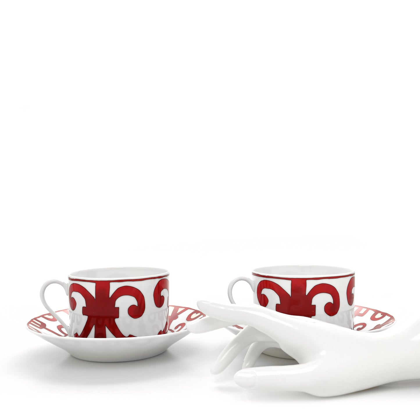 Porcelain Balcon du Guadalquivir Tea Cup and Saucer Set of 2