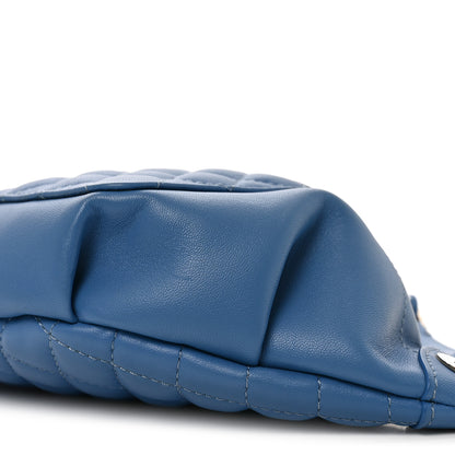 Chanel Lambskin Quilted Bi Waist Bag Pack Blue 10 of 10