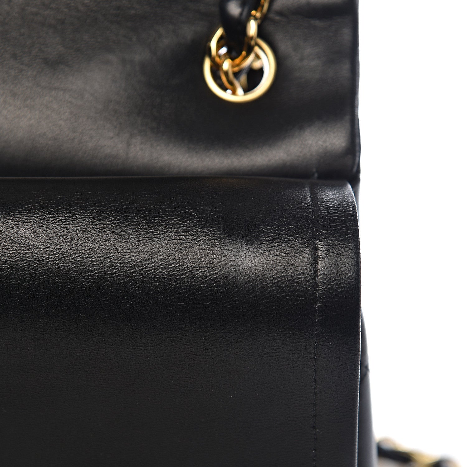 Chanel Lambskin Quilted Jumbo Double Flap Black 11 of 16