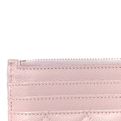 Chanel Caviar Quilted CC Zip Card Holder Light Pink 12 of 14