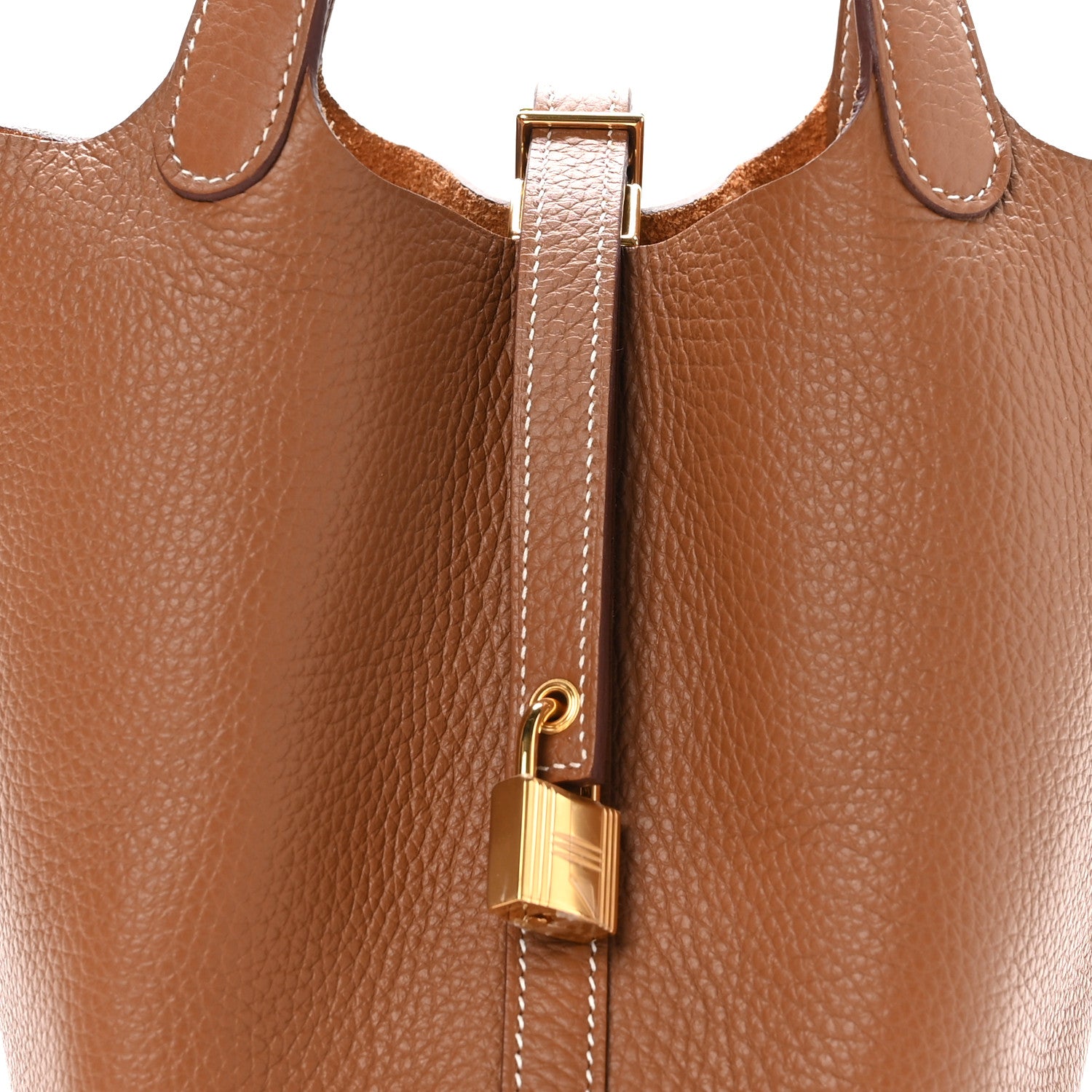 Hermes Taurillon Clemence Picotin Lock 18 PM Gold 7 of 13