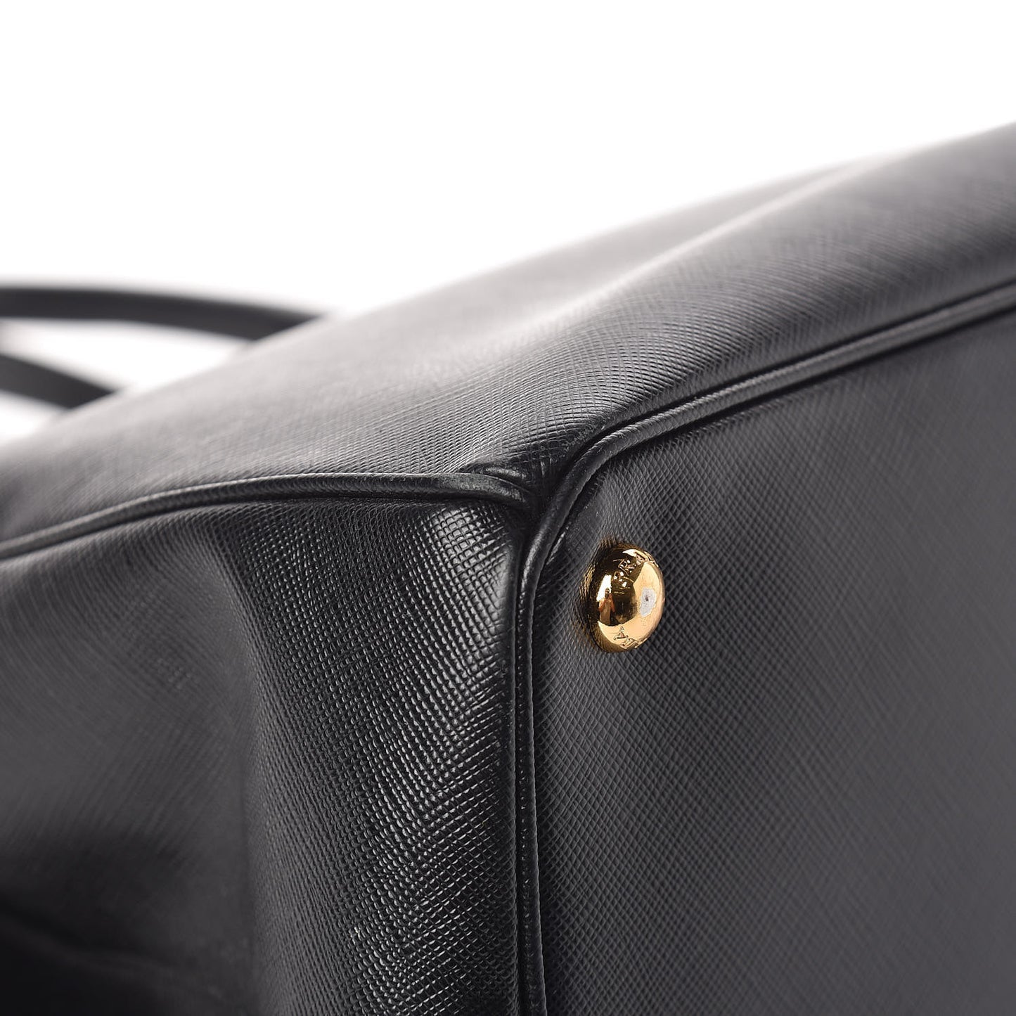 Saffiano Large Galleria Double Zip Tote Black