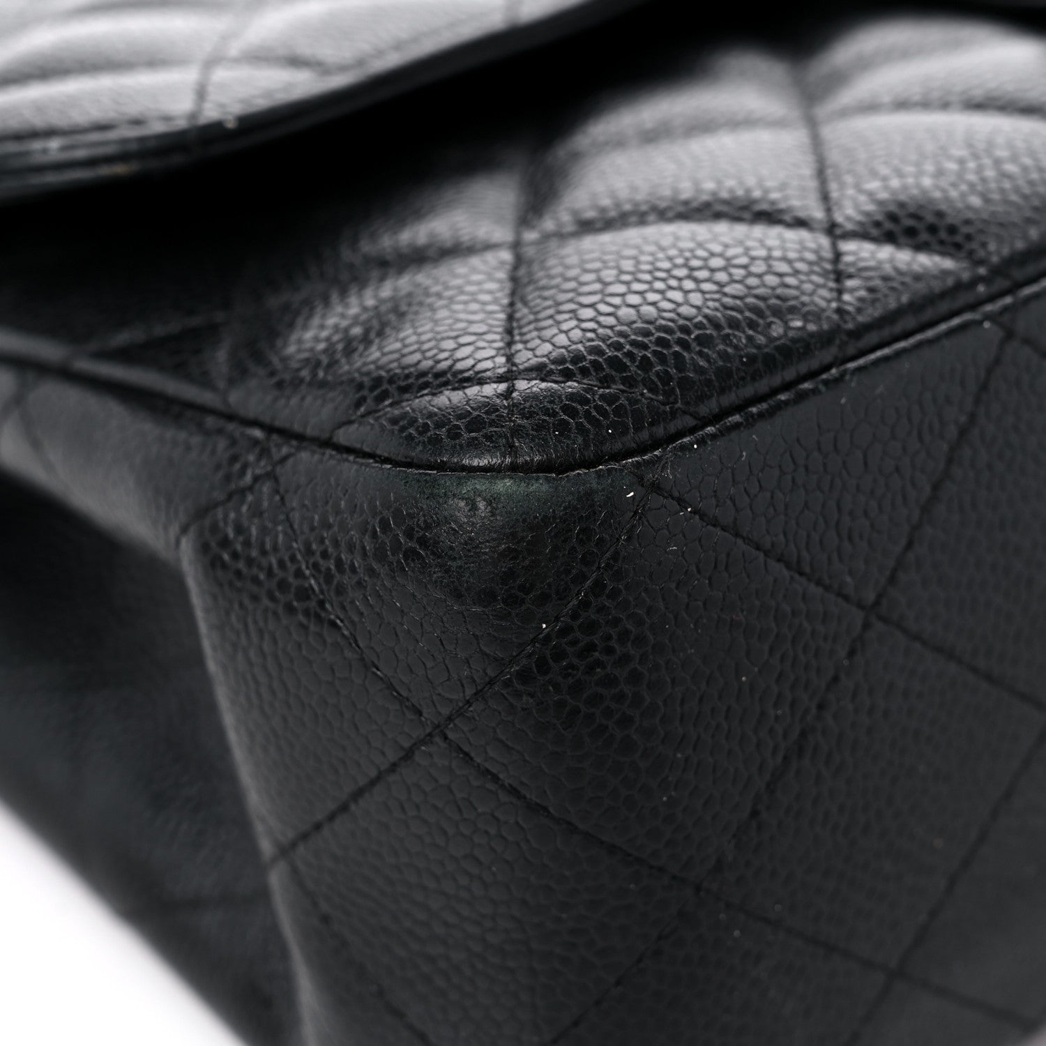 Chanel Caviar Quilted Jumbo Double Flap Black 8 of 17