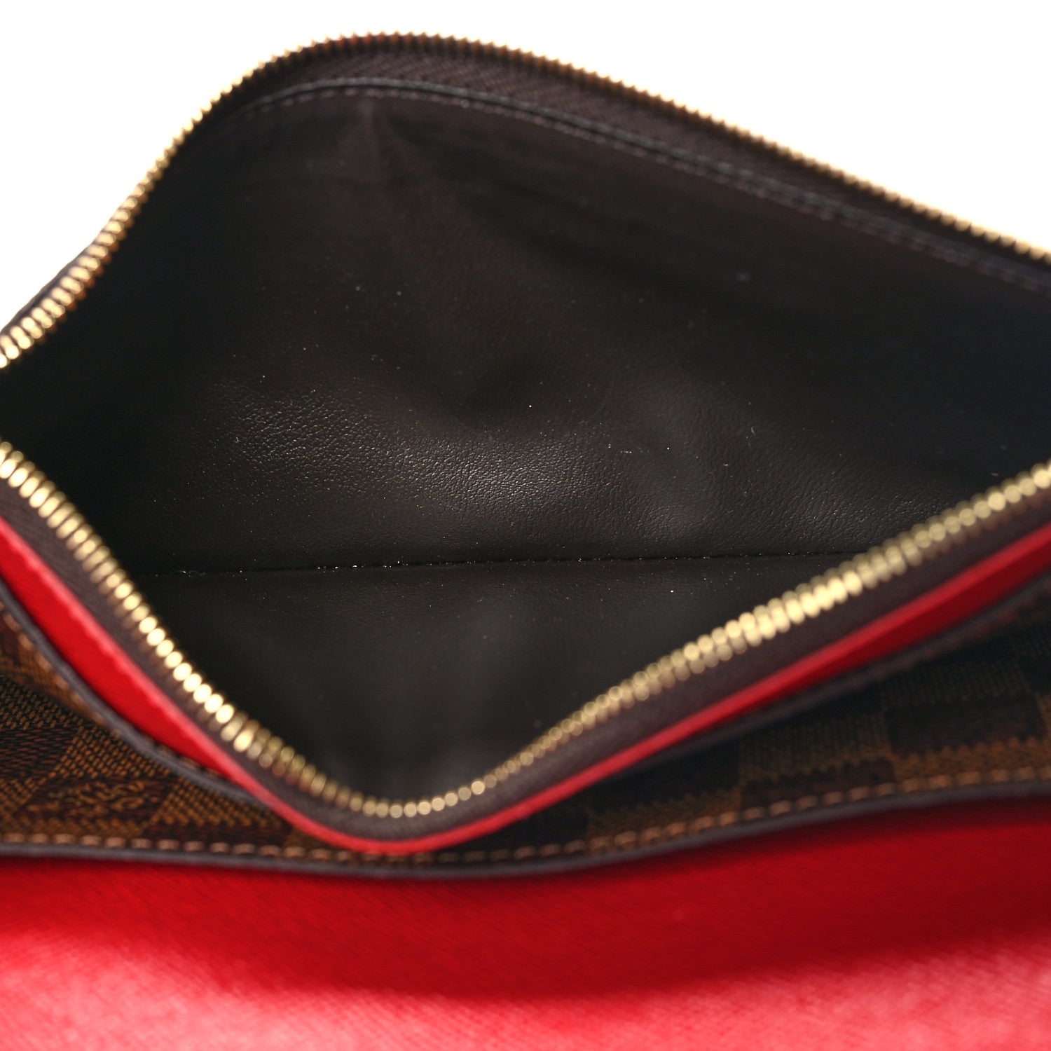 Louis Vuitton Damier Ebene Emilie Wallet Red 6 of 9
