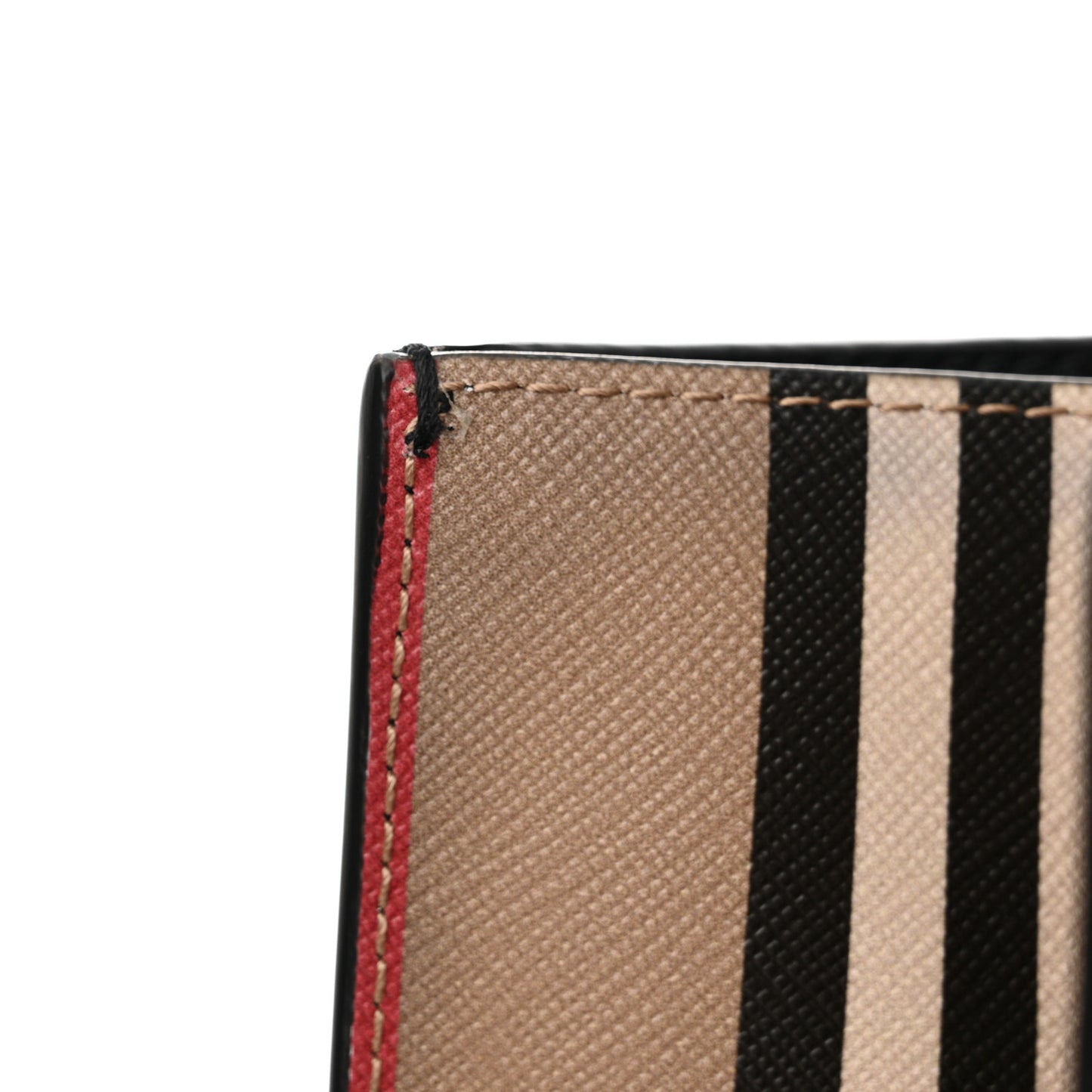 E-Canvas Stripe Book Tote Archive Beige