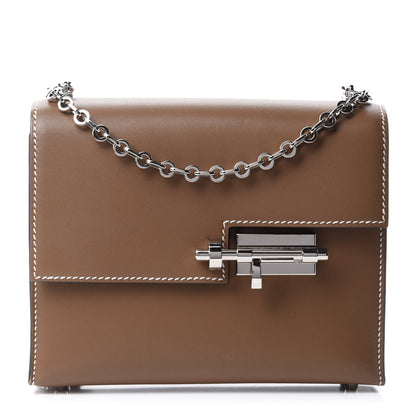 Hermes Tadelakt Mini Verrou Chaine Bag Etoupe 1 of 11