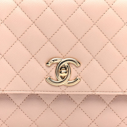 Chanel Caviar Quilted Small Coco Handle Flap Light Pink 8 of 10