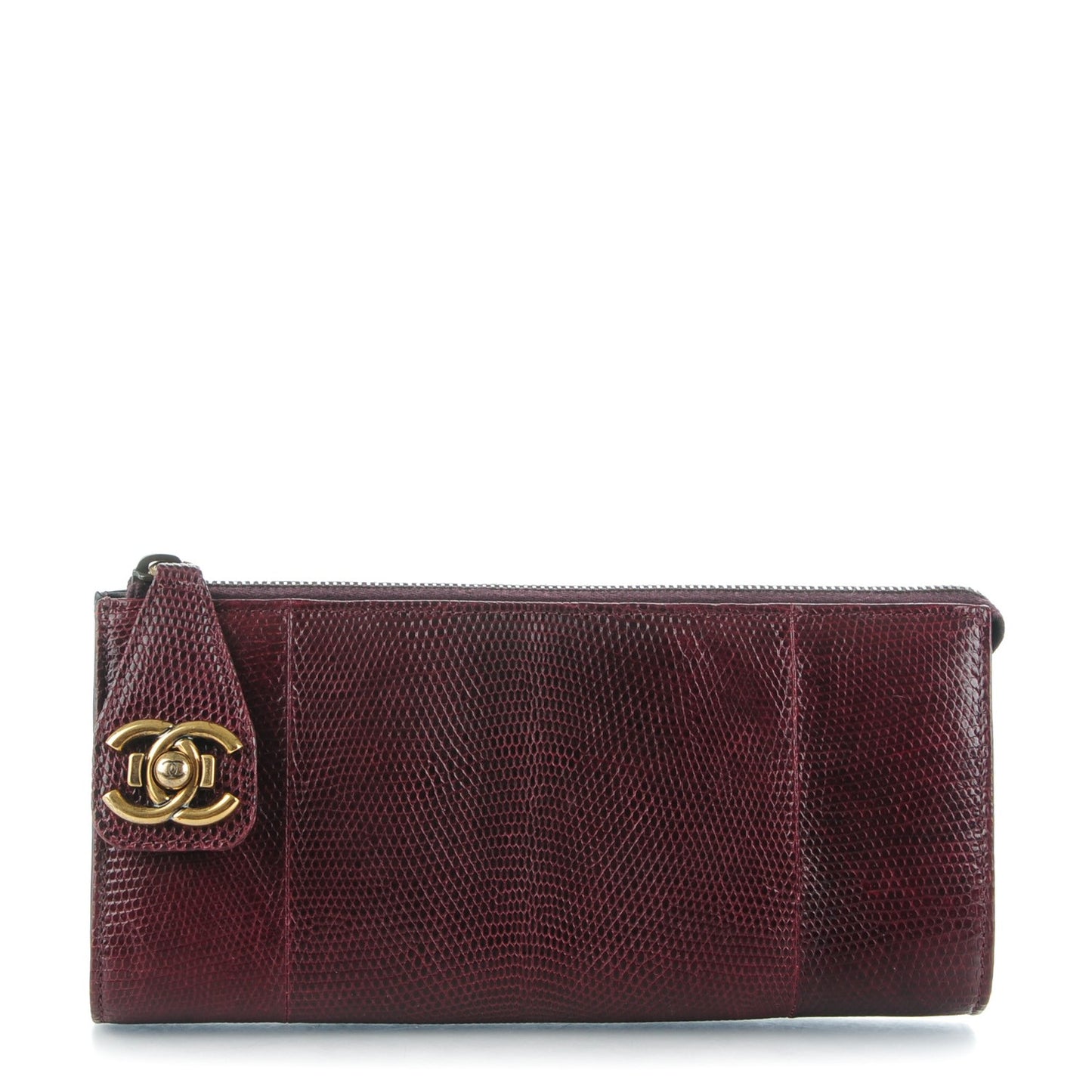 Lizard Boy Clutch Burgundy