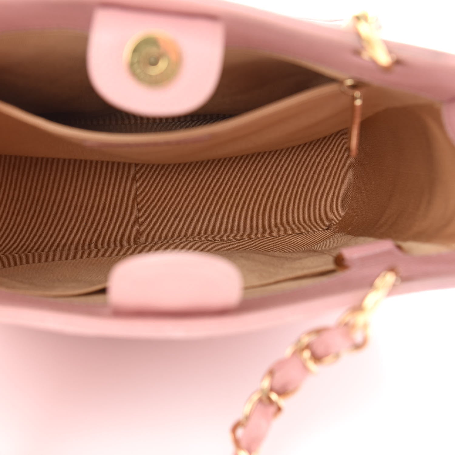 Chanel Caviar Quilted Petit Shopping Tote PST Pink 4 of 10