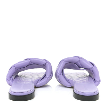 Bottega Veneta Nappa Maxi Intrecciato Lido Flat Sandals 37 Wisteria 4 of 14
