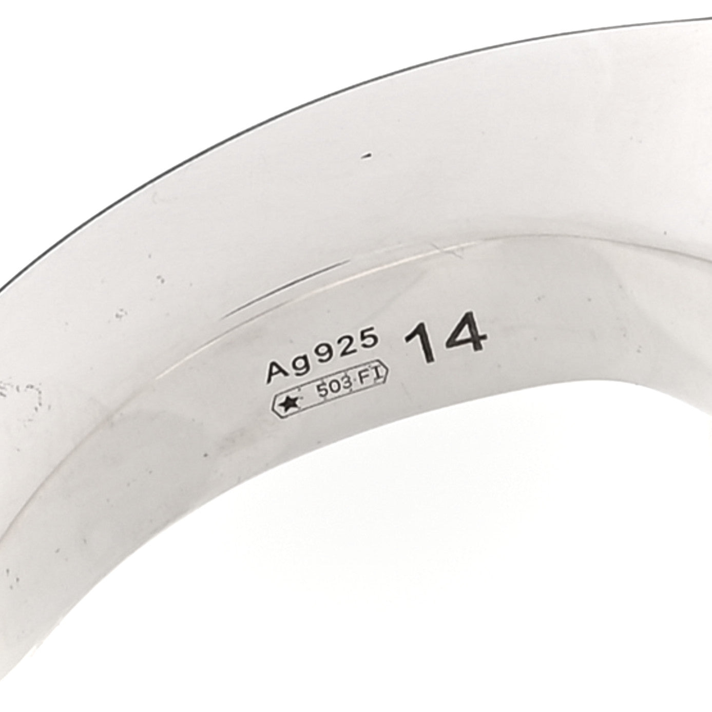 Gucci Sterling Silver Chiodo Double Nail Ring 54 7 6 of 6