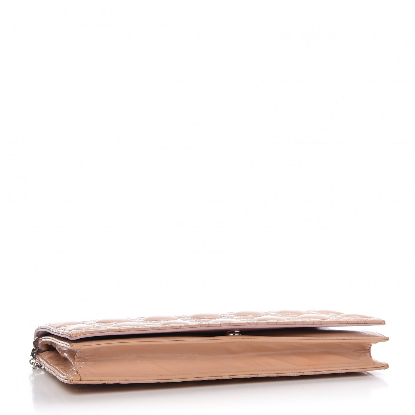 Patent Cannage Lady Dior Convertible Clutch Light Pink