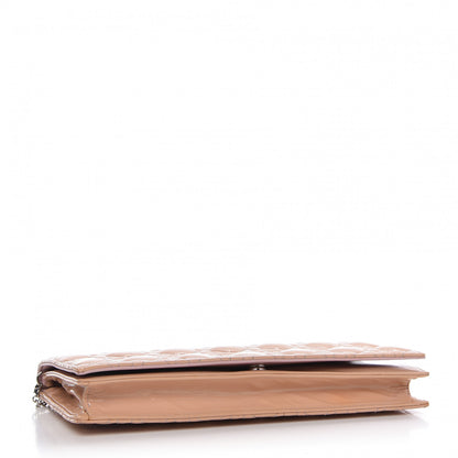 Christian Dior Patent Cannage Lady Dior Convertible Clutch Light Pink 4 of 11