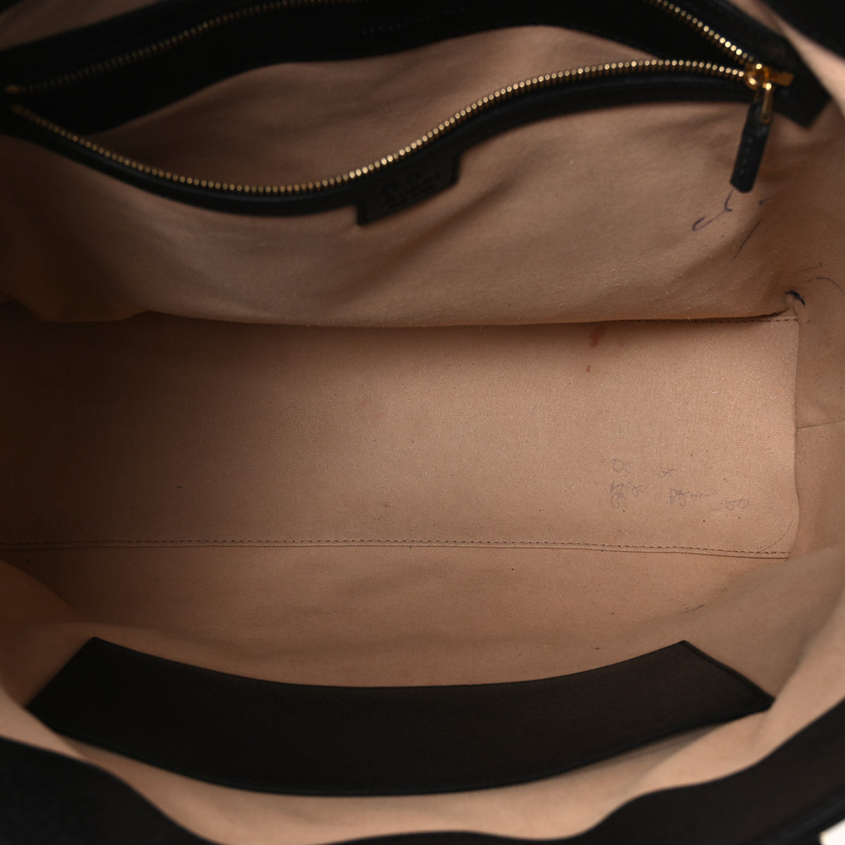Textured Calfskin Web Medium Ophidia Shopping Tote Black