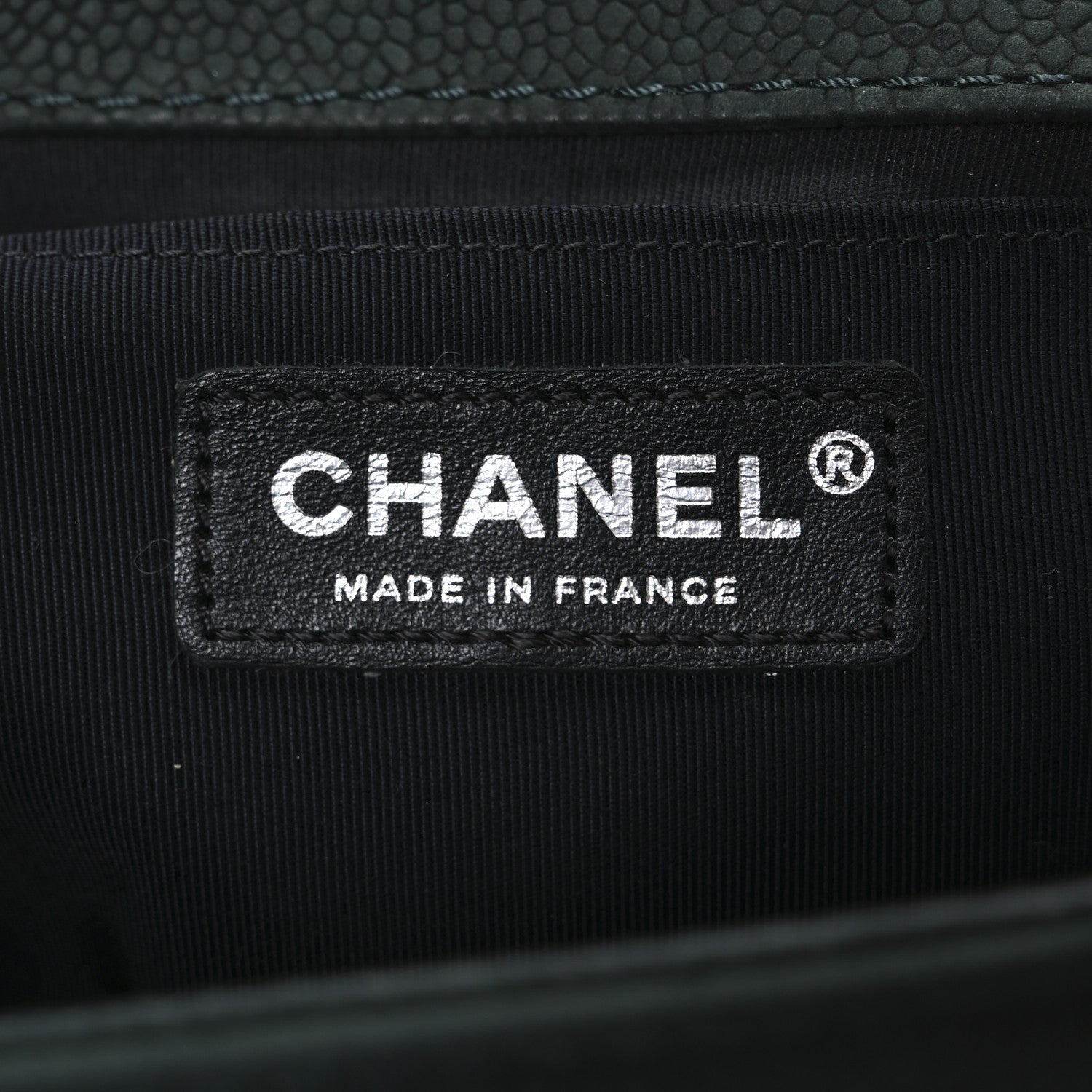 Chanel Iridescent Caviar Quilted Medium Boy Flap Dark Green 6 of 10