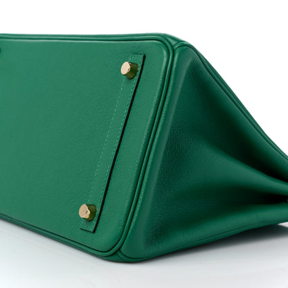 Hermes Taurillon Novillo Birkin 30 Vert Vertigo 9 of 9