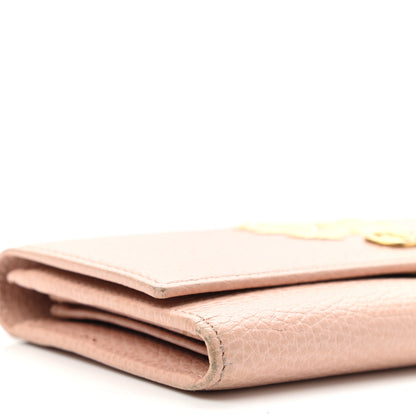 Gucci Pebbled Calfskin Butterfly Continental Wallet Perfect Pink 8 of 13