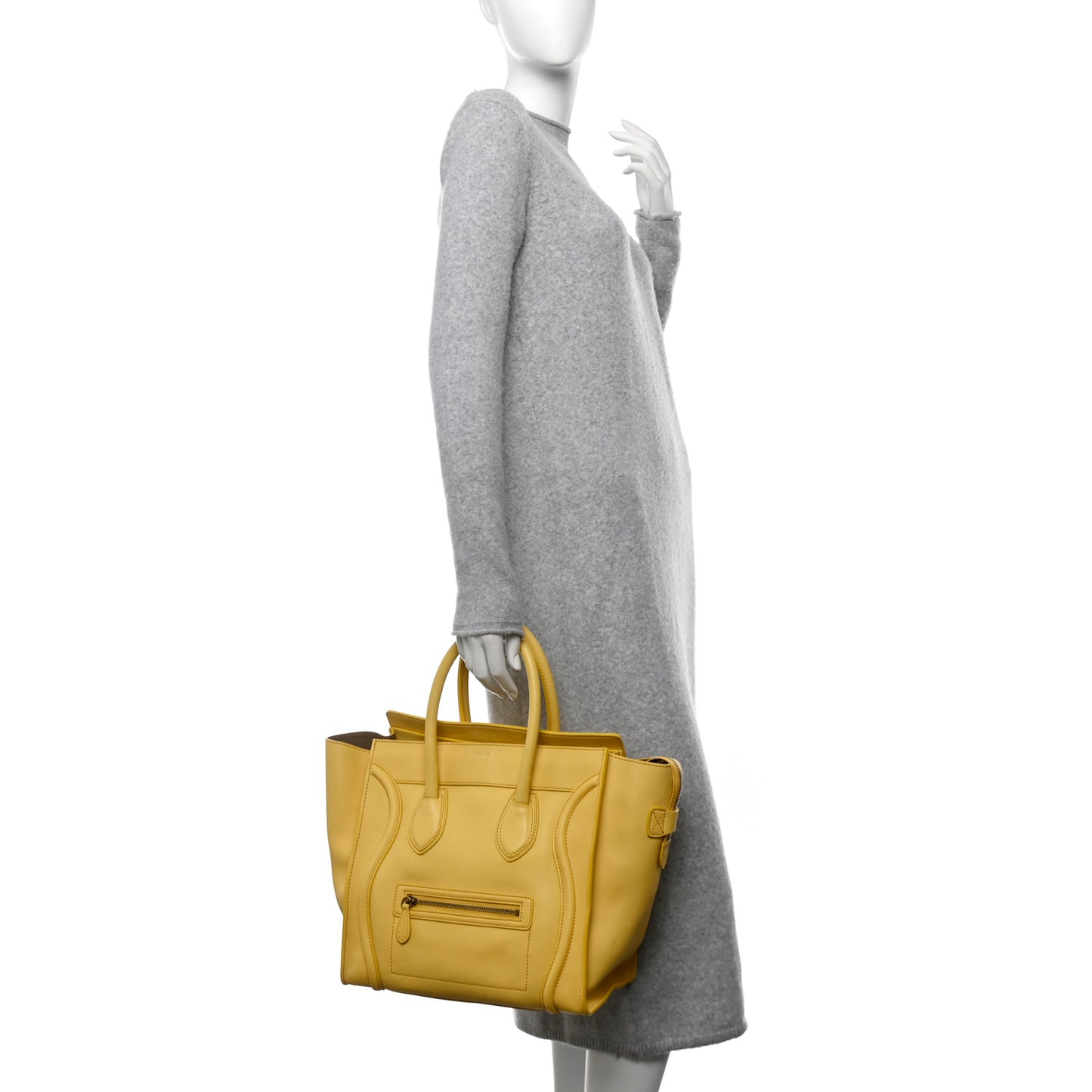 Smooth Calfskin Mini Luggage Citron