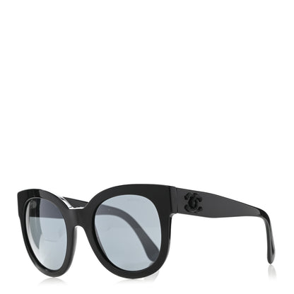 Chanel Acetate Butterfly Signature CC Sunglasses 5358 Black 1 of 8