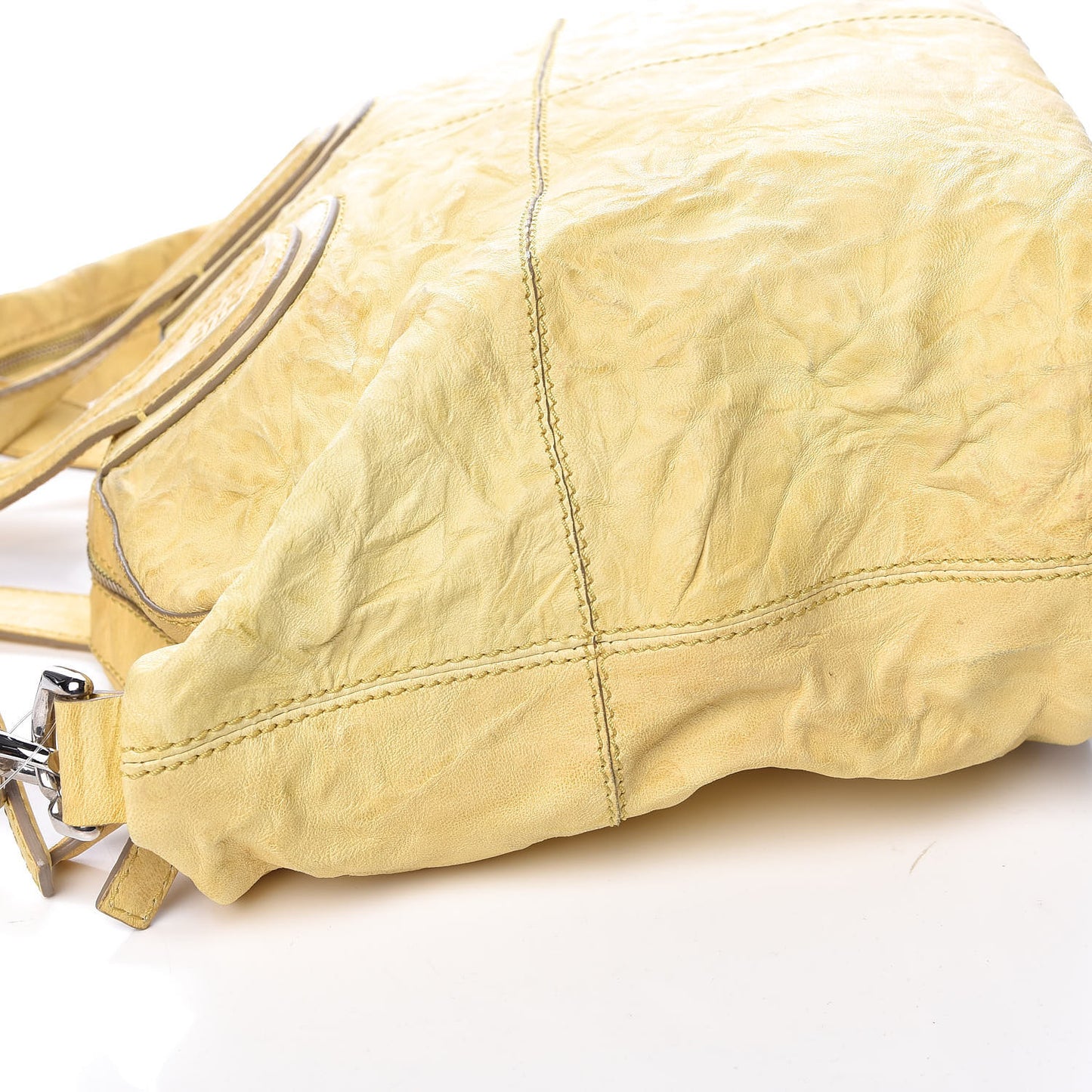 Wrinkled Lambskin Medium Nightingale Yellow