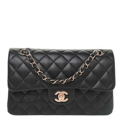Chanel Lambskin Quilted Small Double Flap Black 1 of 10