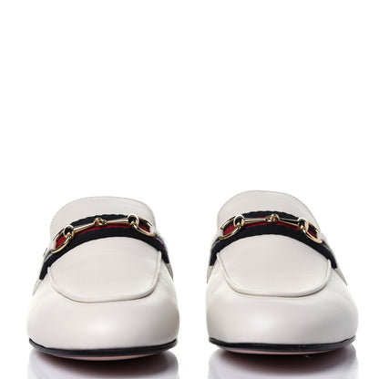 Gucci Malaga Kid Web Womens Princetown Slippers 38.5 Mystic White 2 of 12