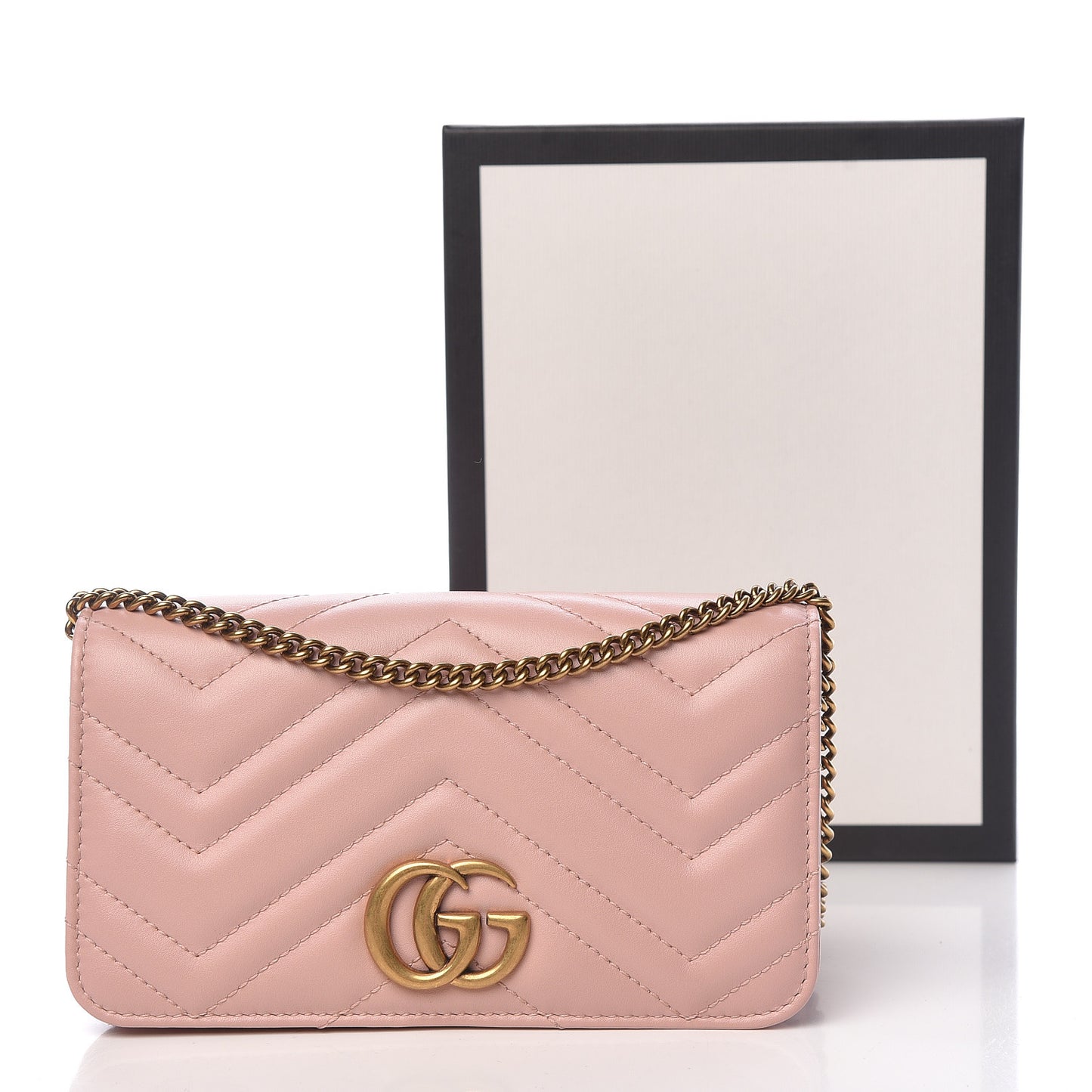 Calfskin Matelasse GG Marmont Mini Bag Perfect Pink