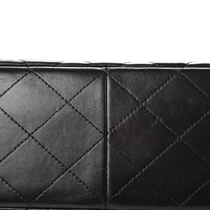 Chanel Lambskin Quilted Jumbo Double Flap Black 13 of 15