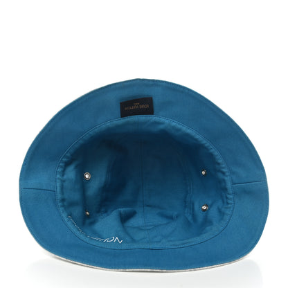 Louis Vuitton Monogram Denim Transformable Bob Bucket Hat 60 White Blue 7 of 9