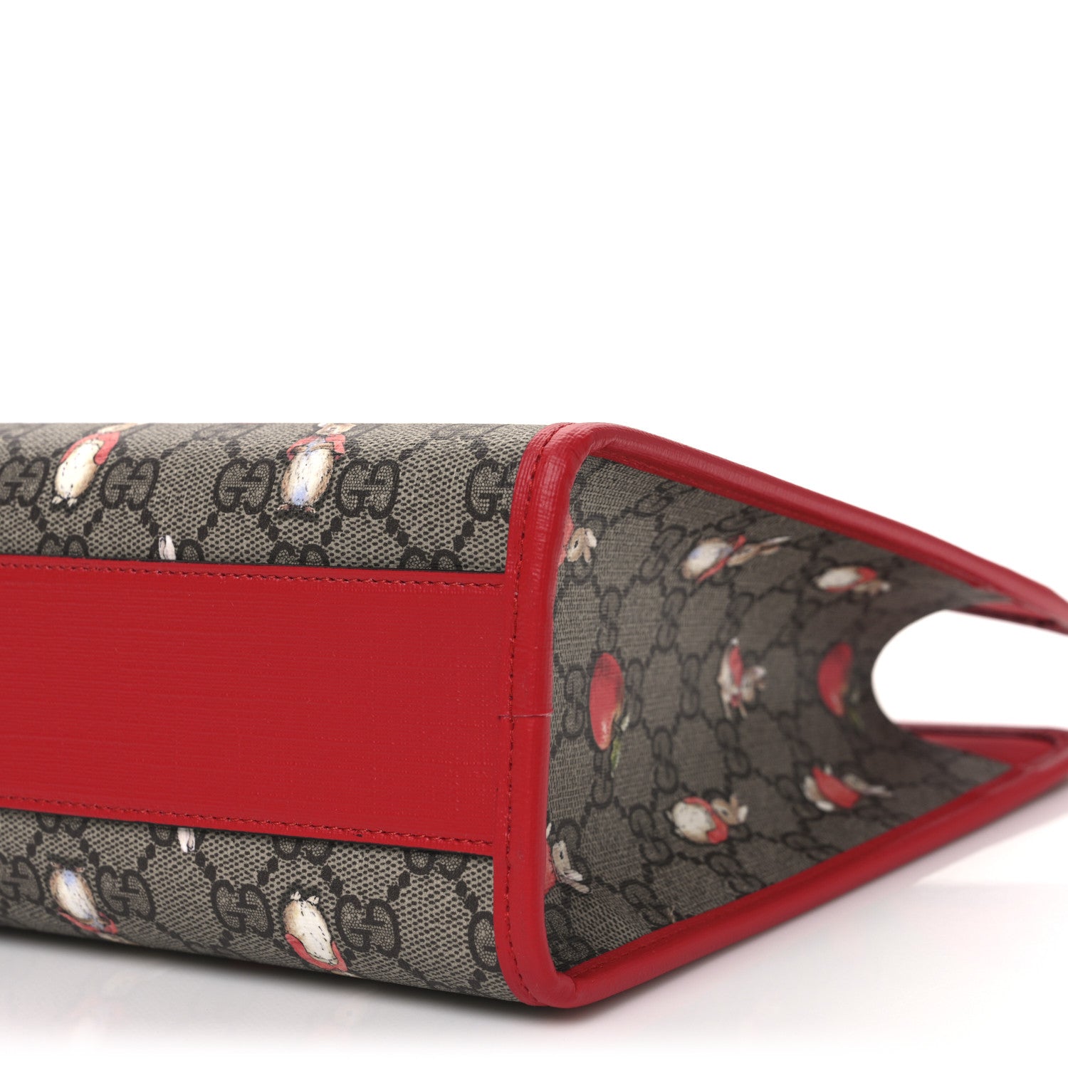 Gucci X Peter Rabbit GG Supreme Monogram Rabbit Apple Childrens Tote Beige Ebony Multicolor Bright Hibiscus 10 of 10