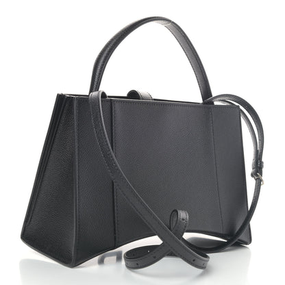Balenciaga Grained Calfskin XS Hourglass East West Tote Black 2 of 4