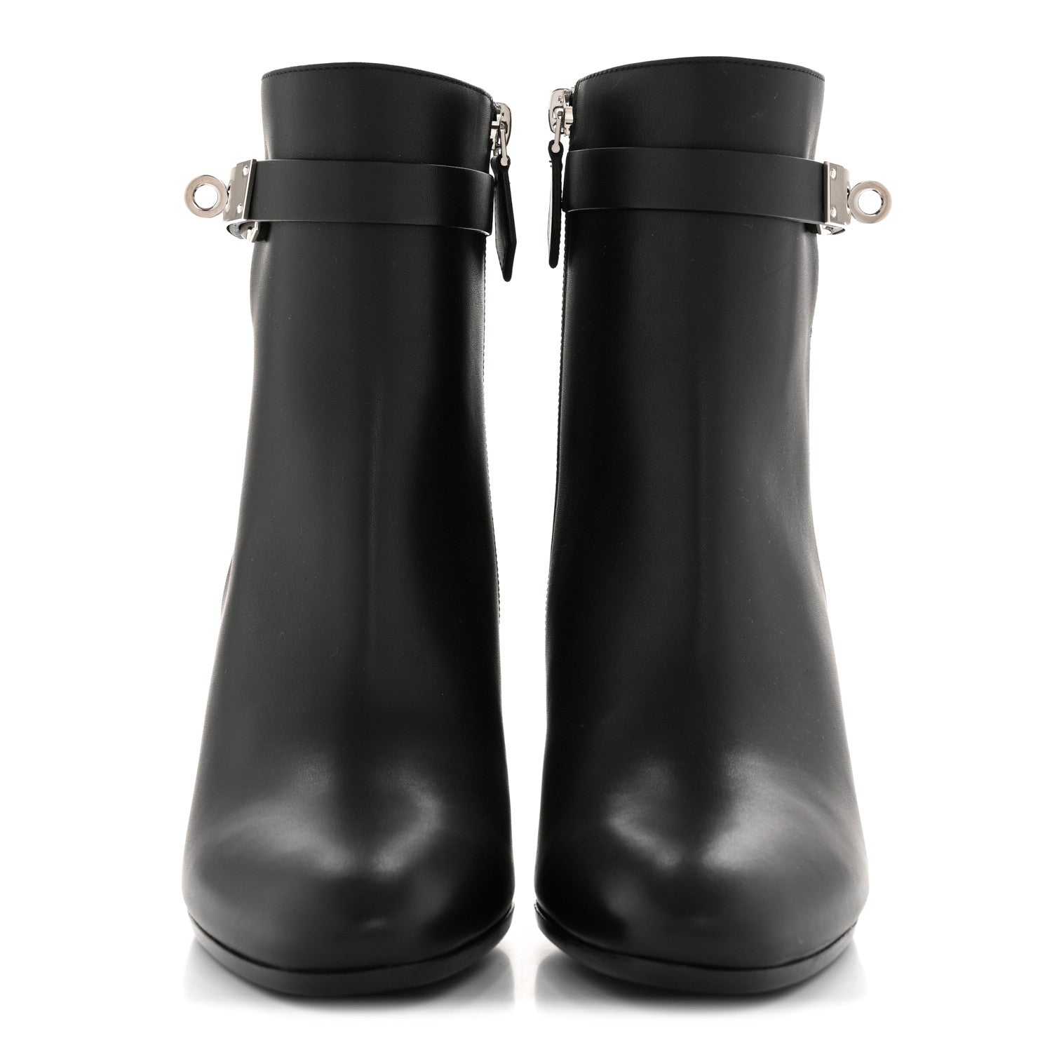 Hermes Calfskin Saint Germain Ankle Boots 35.5 Black 3 of 10