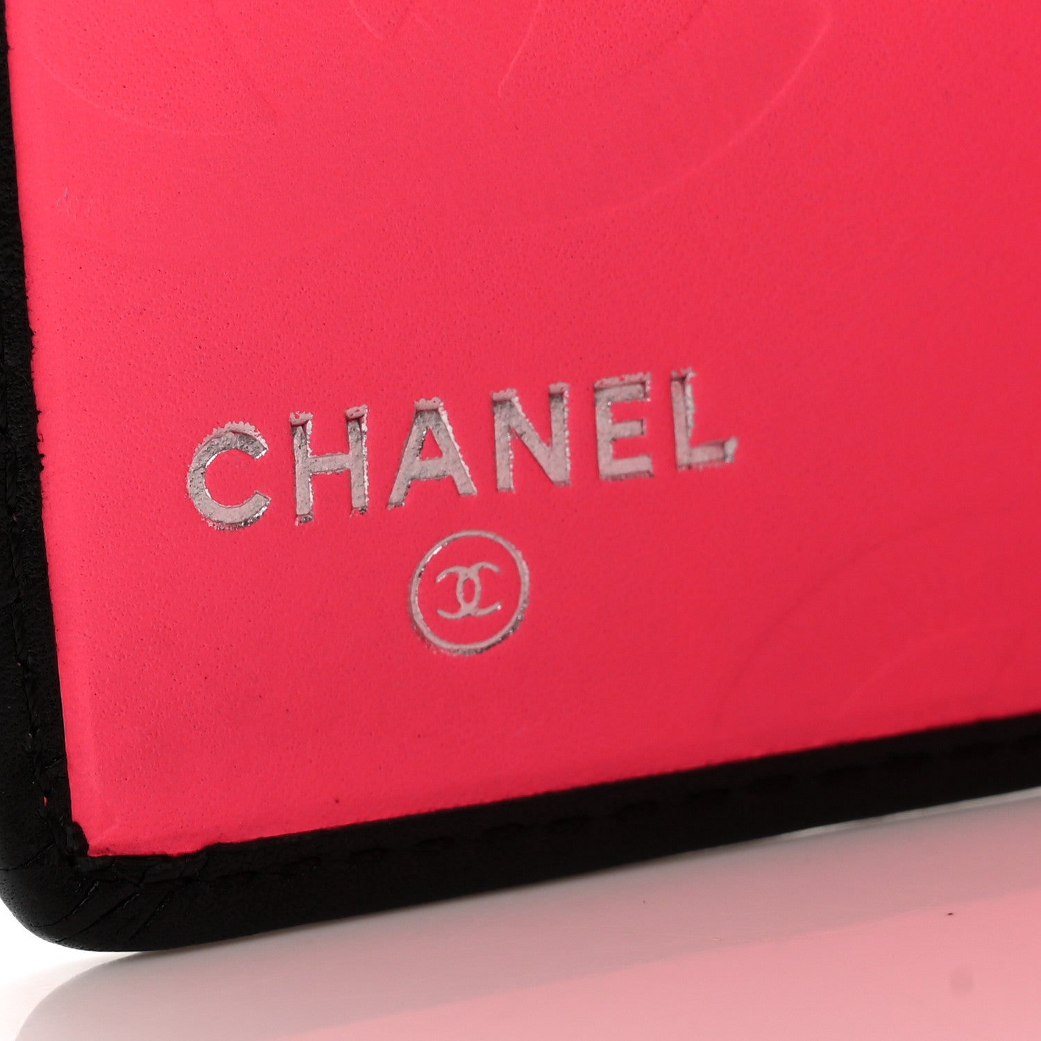 Chanel Calfskin Quilted Cambon Yen Wallet Black White 6 of 10