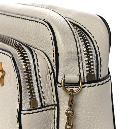 Christian Dior Grained Calfskin J'Adior Camera Case Clutch With Chain White 19 of 20